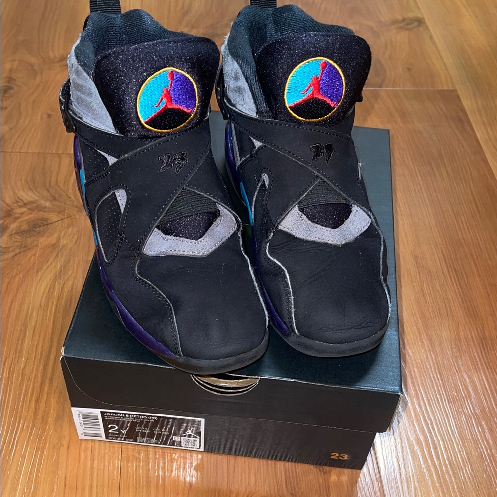 Kids Black and Purple retro 8s